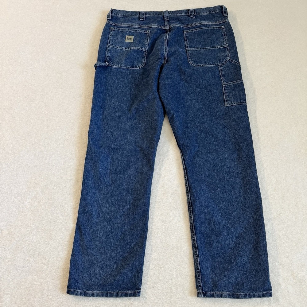 Lee Loose Fit Carpenter Jeans Mens 40x34 (38x34) Blue Cargo Utility Workwear - Picture 2 of 10